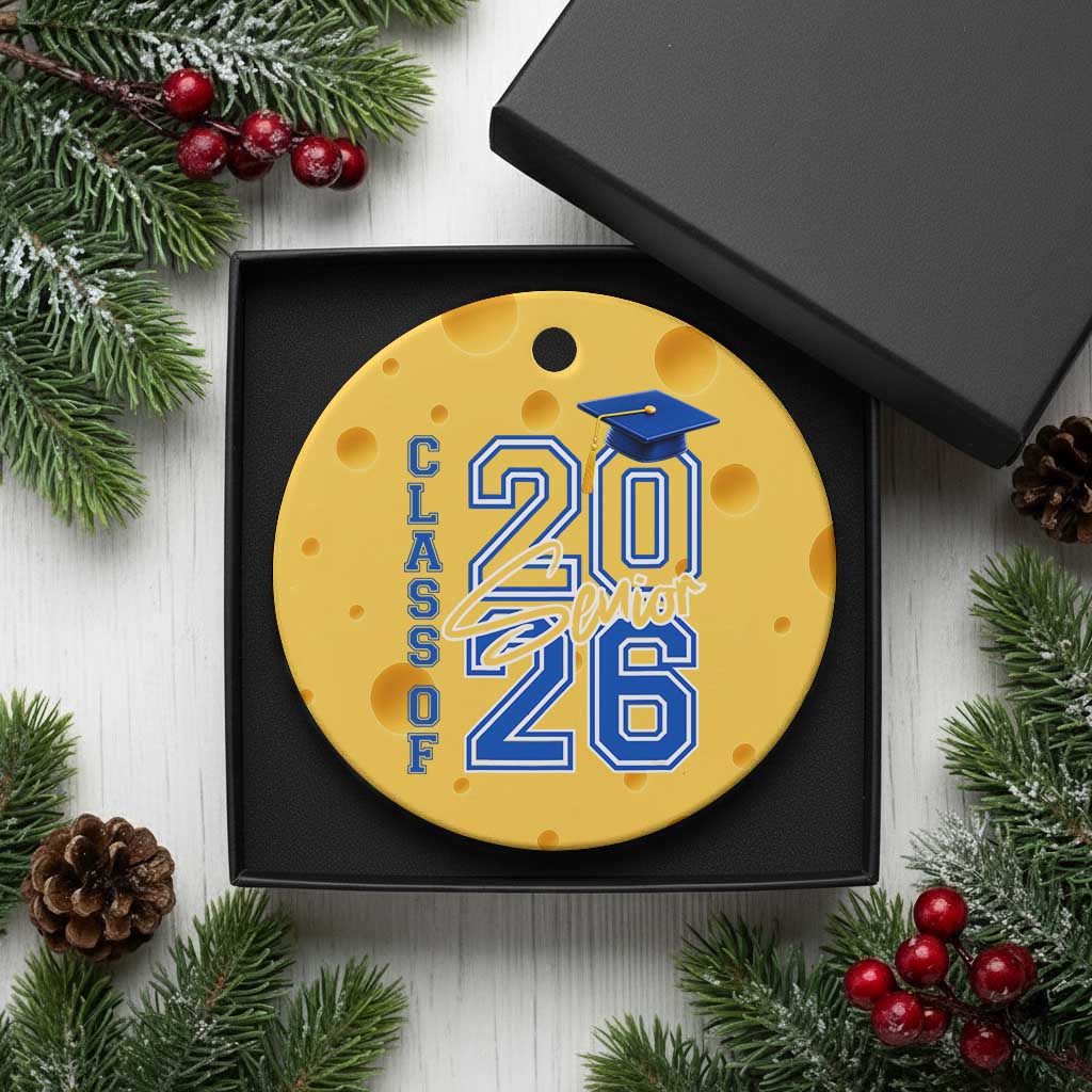 Class of 2026 Senior Ceramic Ornament School Graduation 26