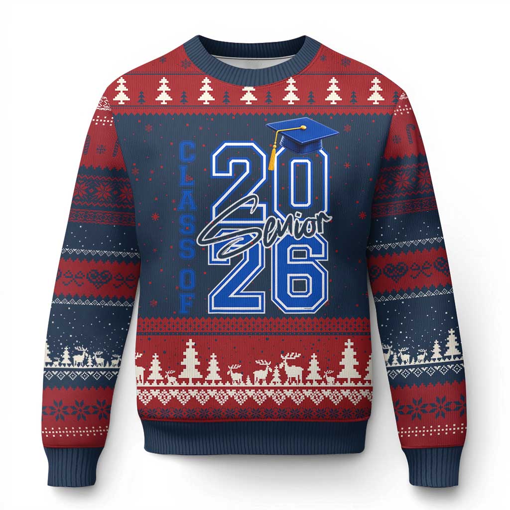 Class of 2026 Senior Ugly Christmas Sweater School Graduation 26