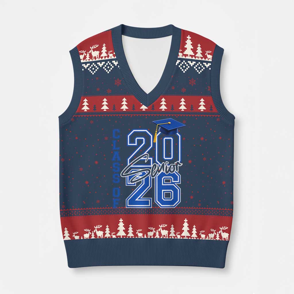 Class of 2026 Senior V-Neck Knit Sweater Vest School Graduation 26