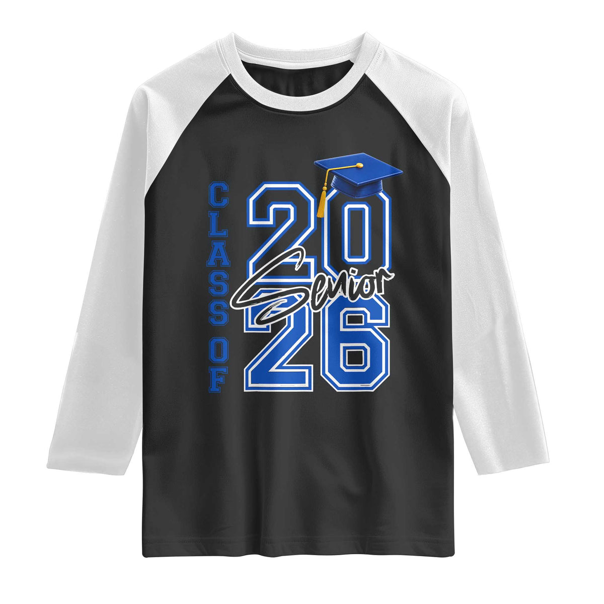Class of 2026 Senior Raglan Shirt School Graduation 26