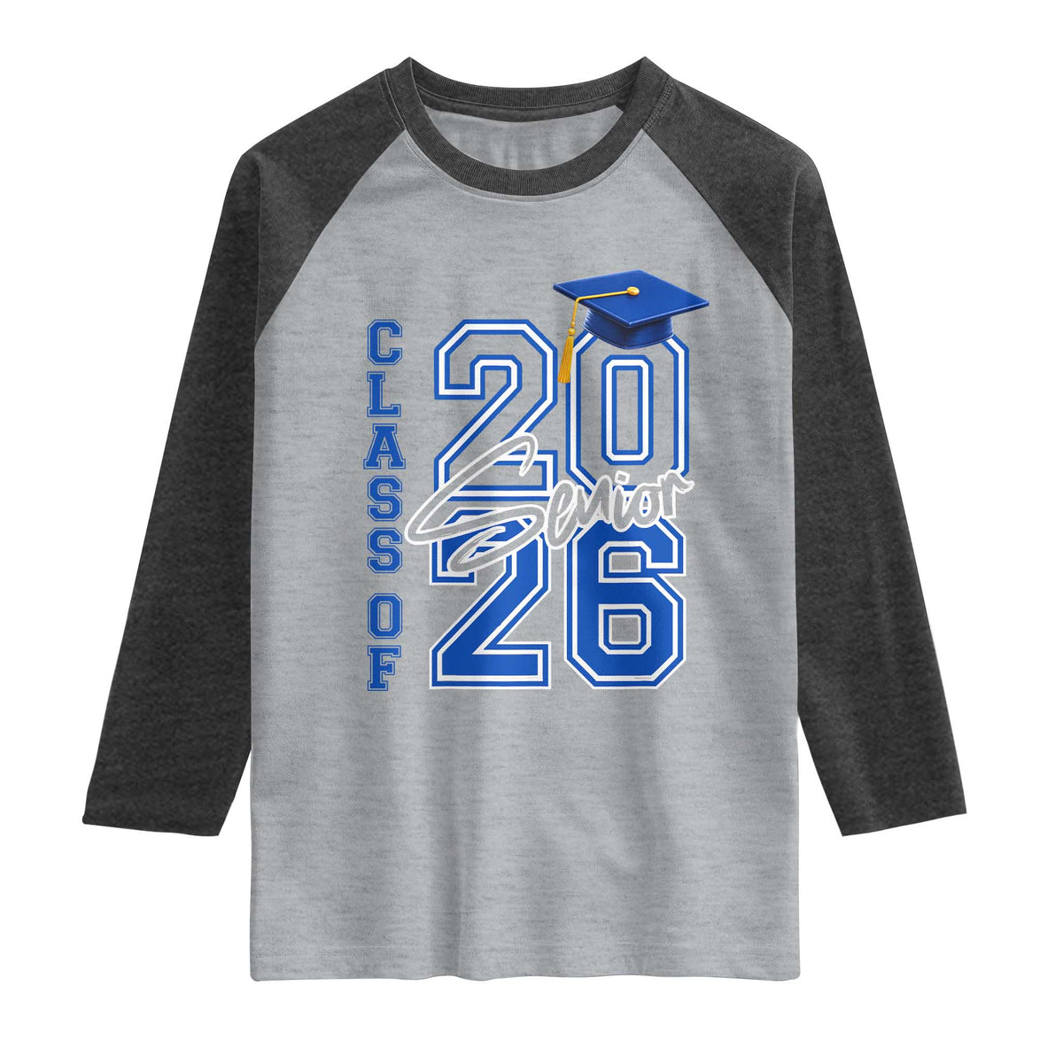 Class of 2026 Senior Raglan Shirt School Graduation 26