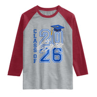 Class of 2026 Senior Raglan Shirt School Graduation 26