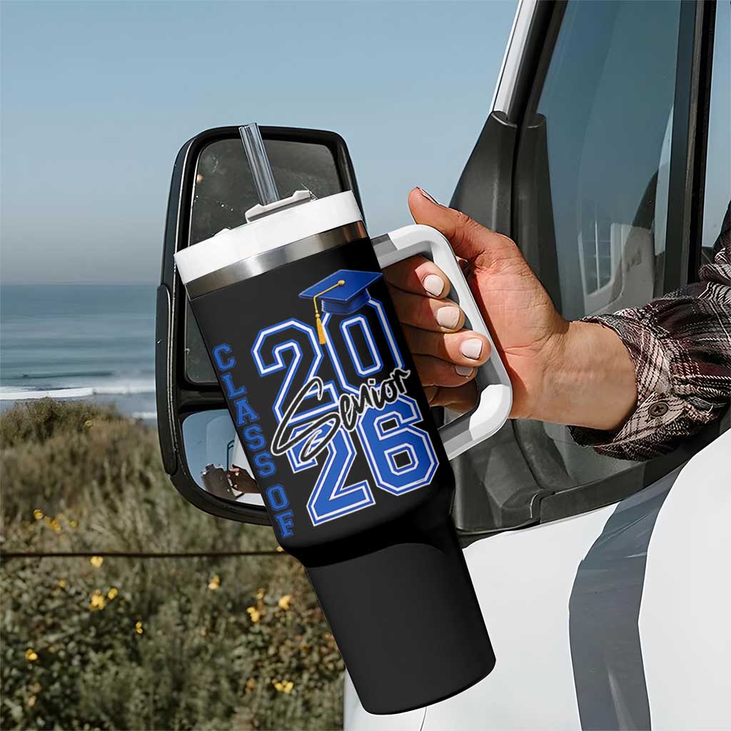 Class of 2026 Senior Tumbler With Handle School Graduation 26