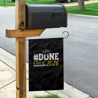 Done Class of 2026 Graduation Garden Flag Mortarboard Graphic