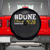 Done Class of 2026 Graduation Spare Tire Cover Mortarboard Graphic