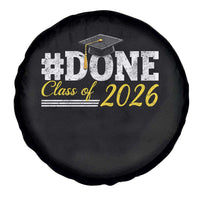 Done Class of 2026 Graduation Spare Tire Cover Mortarboard Graphic