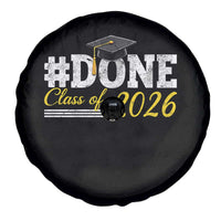 Done Class of 2026 Graduation Spare Tire Cover Mortarboard Graphic