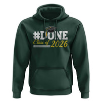 Done Class of 2026 Graduation Hoodie Mortarboard Graphic