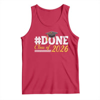 Done Class of 2026 Graduation Tank Top Mortarboard Graphic