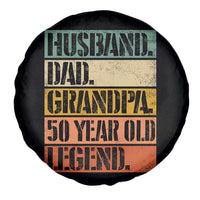 Husband Dad Grandpa 50 Year Old Legend Spare Tire Cover Funny 50th Birthday Fathers Day