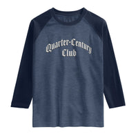 25th Birthday Raglan Shirt Quarter Century Club Gothic 25 Years Old Bday