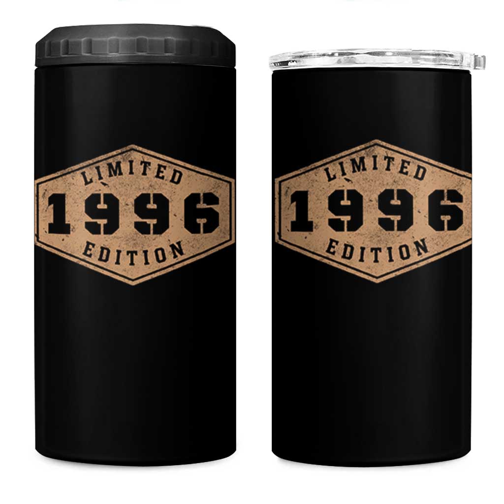 30th Birthday 4 in 1 Can Cooler Tumbler 1996 Limited Edition Gifts For Turning 30