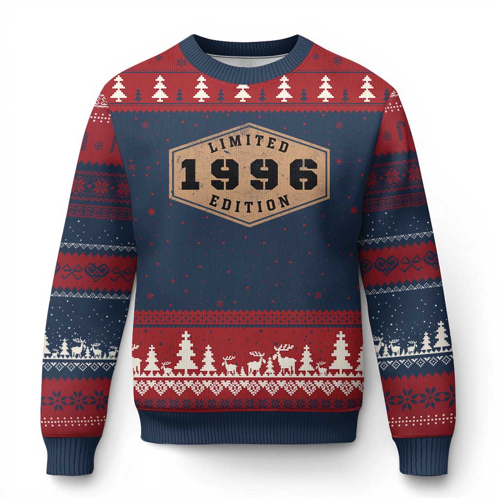 30th Birthday Ugly Christmas Sweater 1996 Limited Edition Gifts For Turning 30