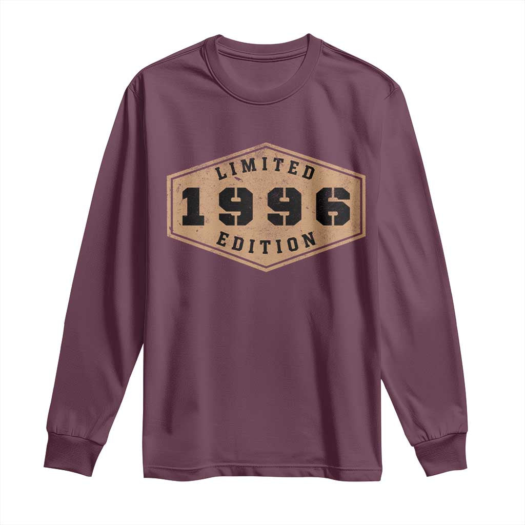 30th Birthday Long Sleeve Shirt 1996 Limited Edition Gifts For Turning 30