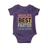 Worlds Best Farter I Mean Father Baby Onesie Funny Farted Dad Father's Day