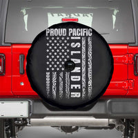 Proud Pacific Islander Spare Tire Cover AAPI Heritage Month Polynesian Tribal American Flag