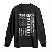 Proud Pacific Islander Long Sleeve Shirt AAPI Heritage Month Polynesian Tribal American Flag