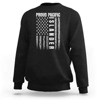 Proud Pacific Islander Sweatshirt AAPI Heritage Month Polynesian Tribal American Flag