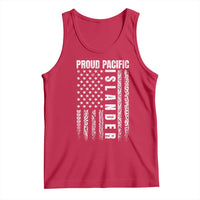 Proud Pacific Islander Tank Top AAPI Heritage Month Polynesian Tribal American Flag