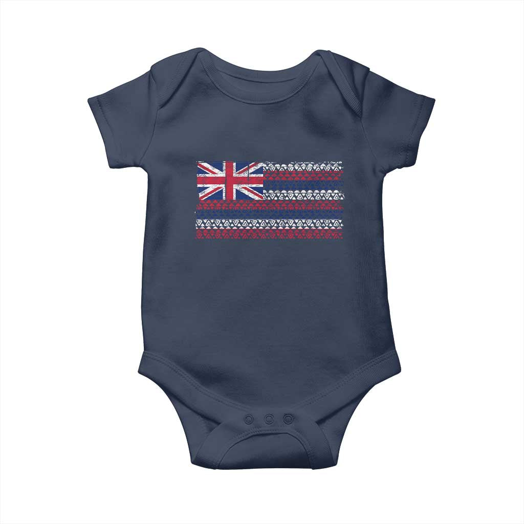 Hawaiian Tribal Flag State of Hawaii Baby Onesie