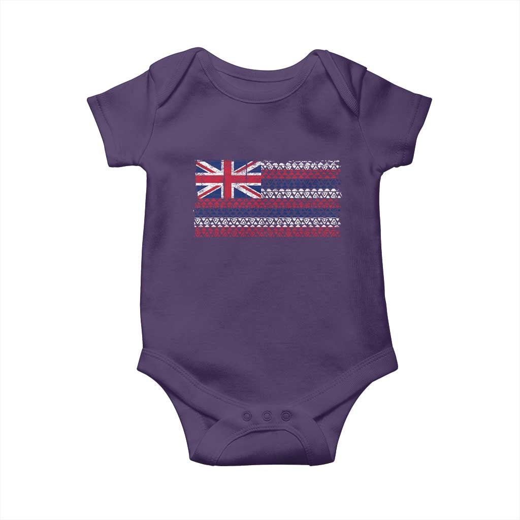 Hawaiian Tribal Flag State of Hawaii Baby Onesie