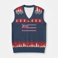 Hawaiian Tribal Flag State of Hawaii V-Neck Knit Sweater Vest