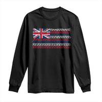 Hawaiian Tribal Flag State of Hawaii Long Sleeve Shirt