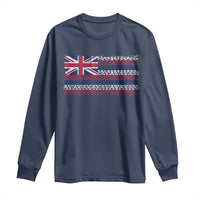 Hawaiian Tribal Flag State of Hawaii Long Sleeve Shirt