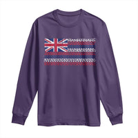 Hawaiian Tribal Flag State of Hawaii Long Sleeve Shirt