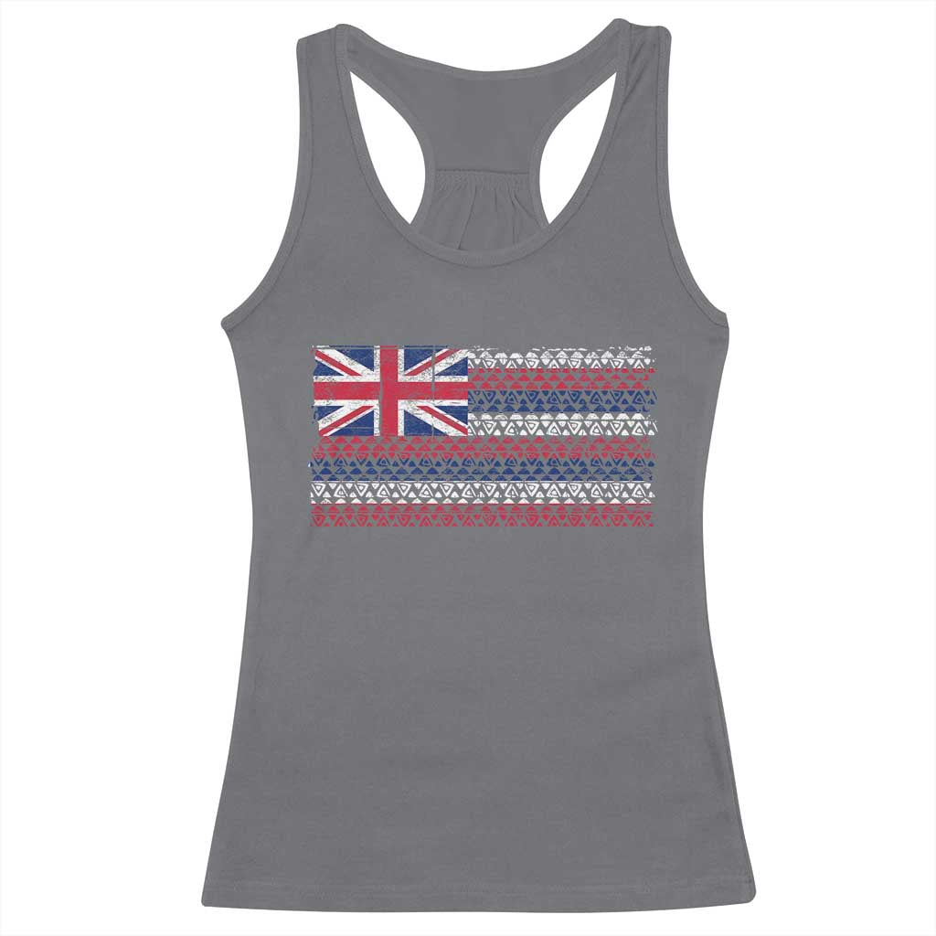 Hawaiian Tribal Flag State of Hawaii Racerback Tank Top