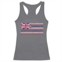 Hawaiian Tribal Flag State of Hawaii Racerback Tank Top