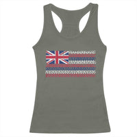 Hawaiian Tribal Flag State of Hawaii Racerback Tank Top