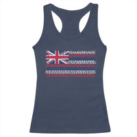 Hawaiian Tribal Flag State of Hawaii Racerback Tank Top