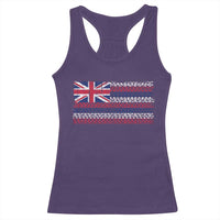 Hawaiian Tribal Flag State of Hawaii Racerback Tank Top