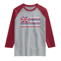 Hawaiian Tribal Flag State of Hawaii Raglan Shirt