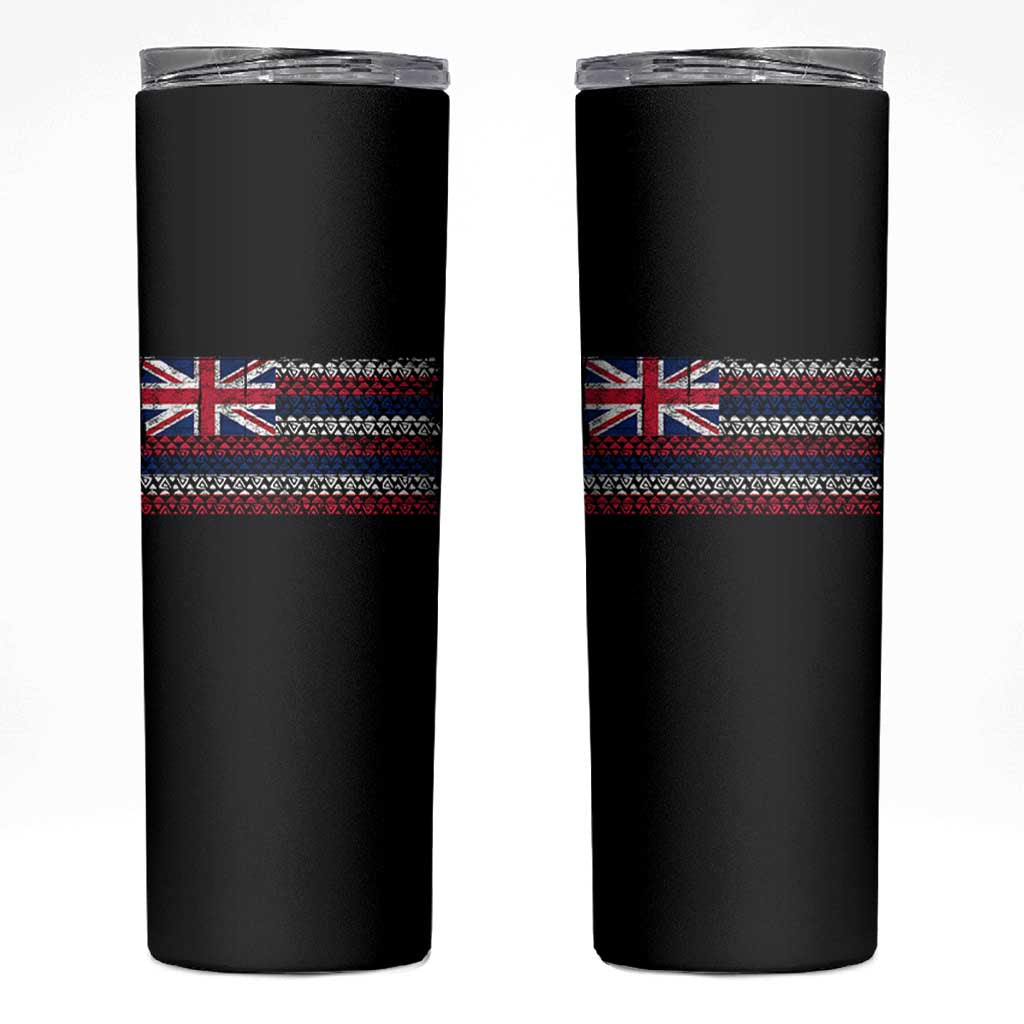 Hawaiian Tribal Flag State of Hawaii Skinny Tumbler