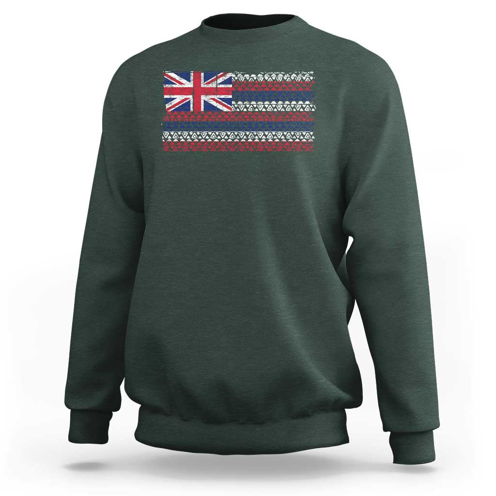 Hawaiian Tribal Flag State of Hawaii Sweatshirt