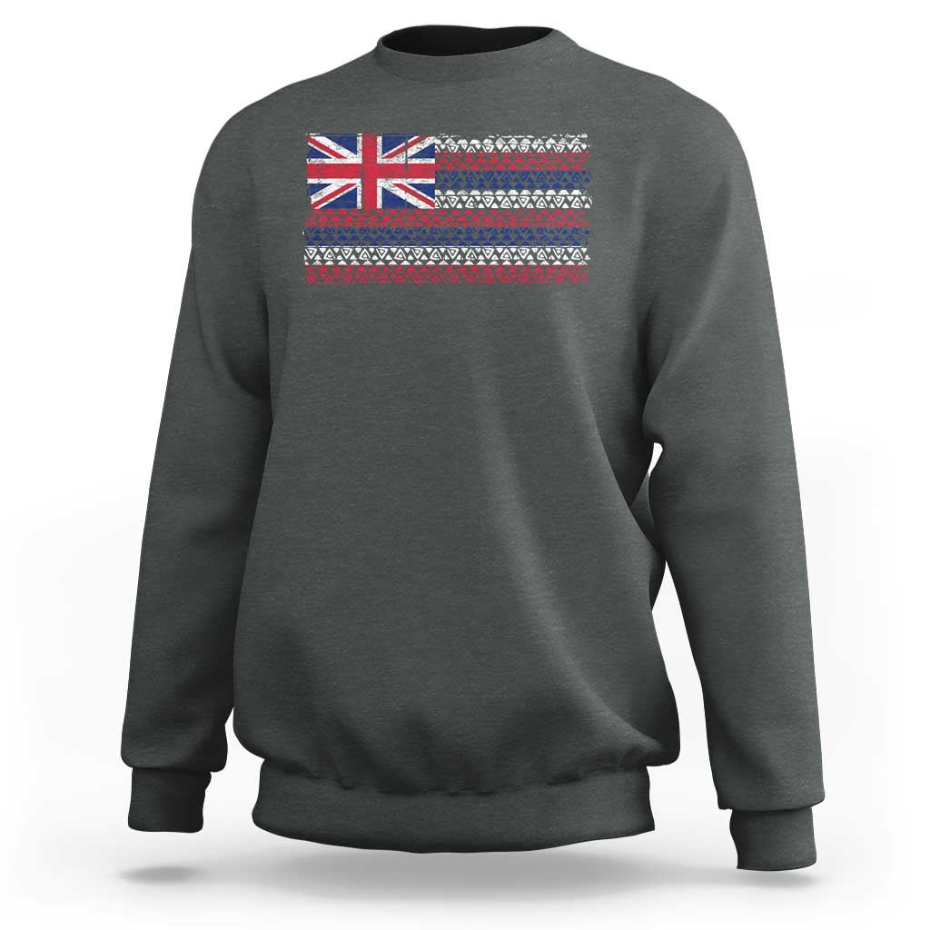 Hawaiian Tribal Flag State of Hawaii Sweatshirt