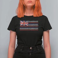 Hawaiian Tribal Flag State of Hawaii T Shirt For Women