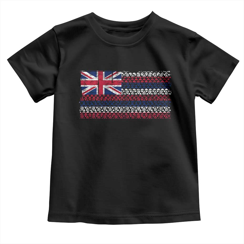 Hawaiian Tribal Flag State of Hawaii Toddler T Shirt