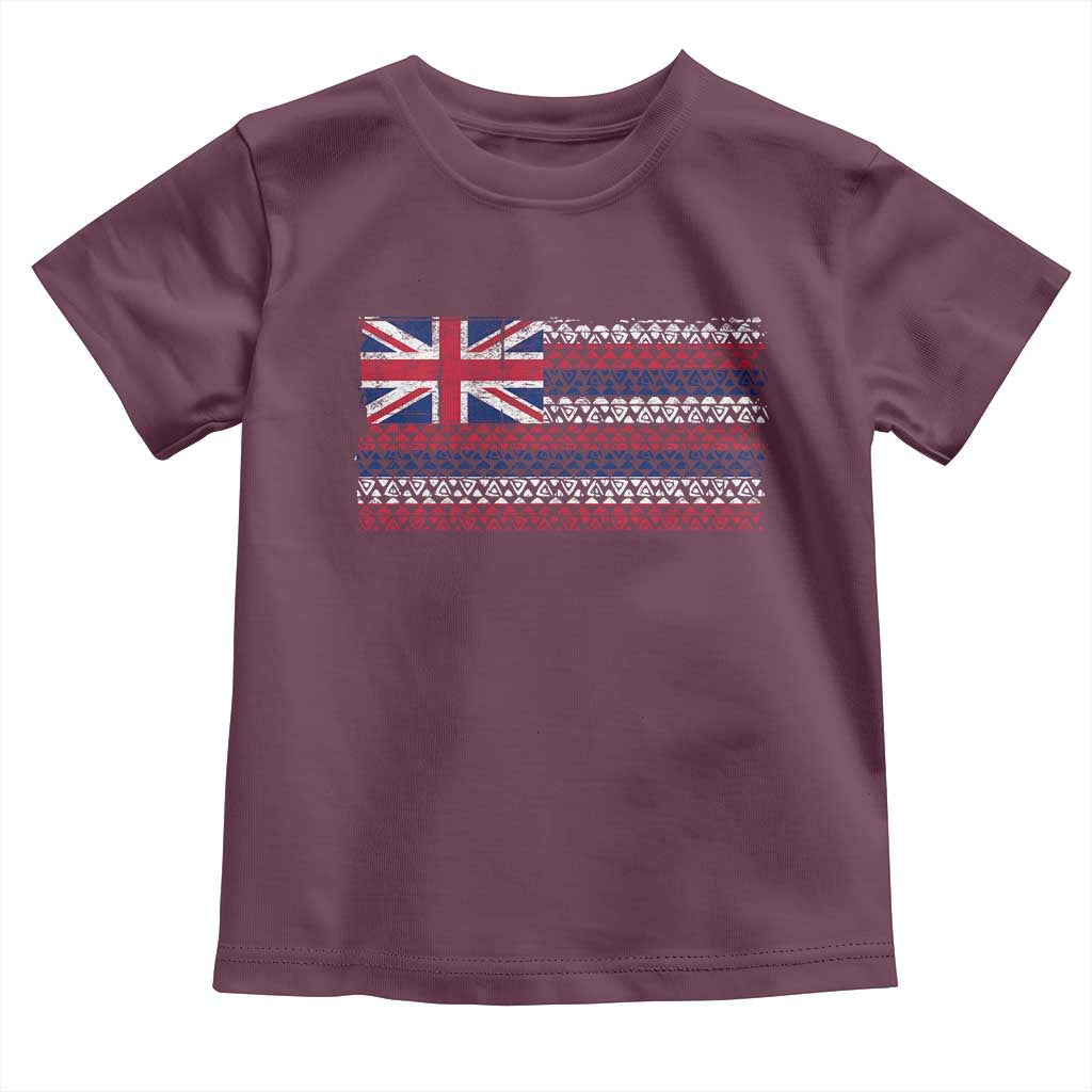 Hawaiian Tribal Flag State of Hawaii Toddler T Shirt