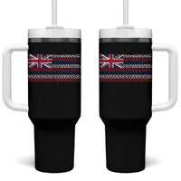 Hawaiian Tribal Flag State of Hawaii Tumbler With Handle