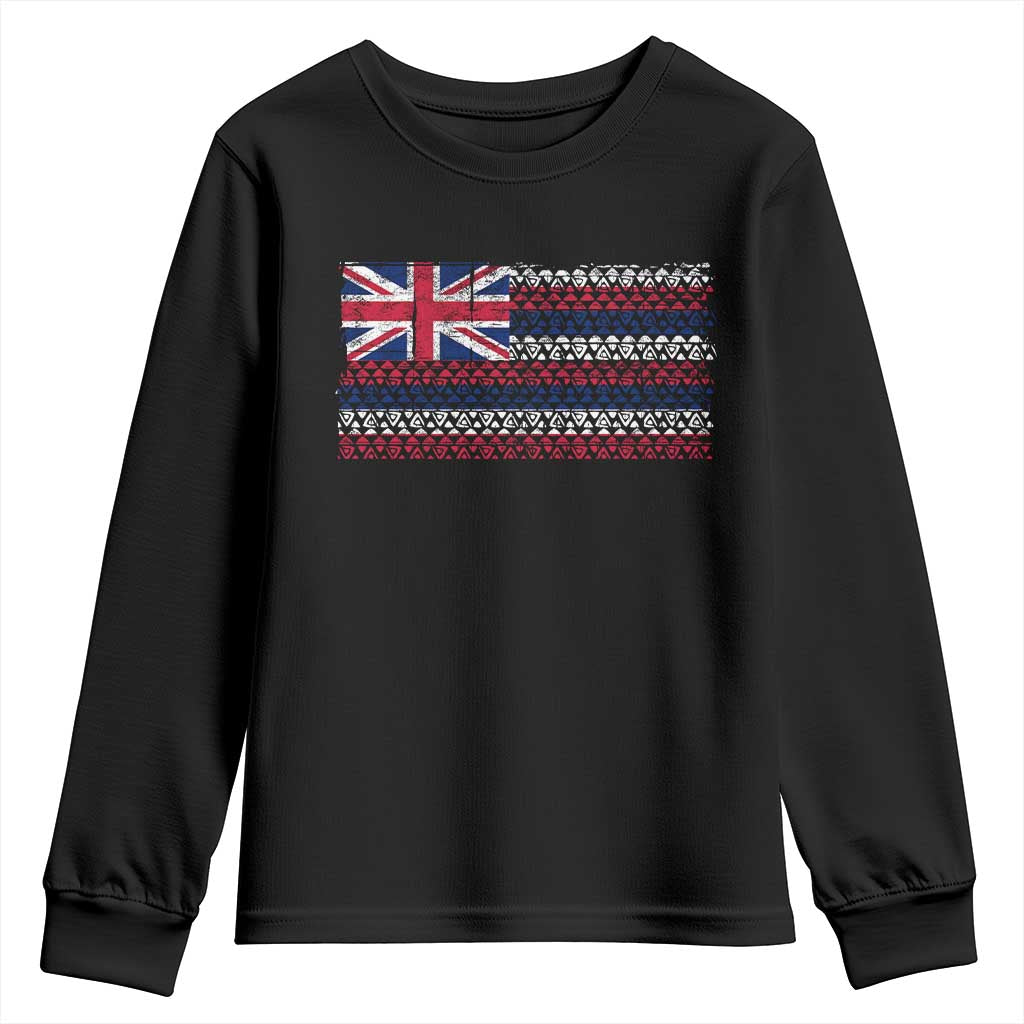 Hawaiian Tribal Flag State of Hawaii Youth Sweatshirt