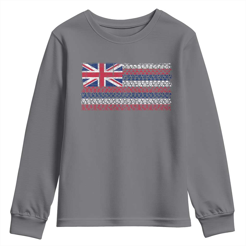 Hawaiian Tribal Flag State of Hawaii Youth Sweatshirt