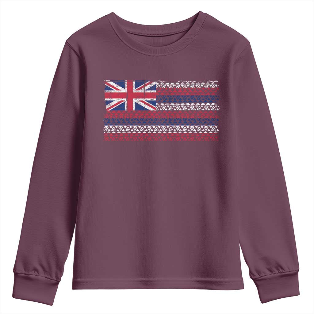 Hawaiian Tribal Flag State of Hawaii Youth Sweatshirt