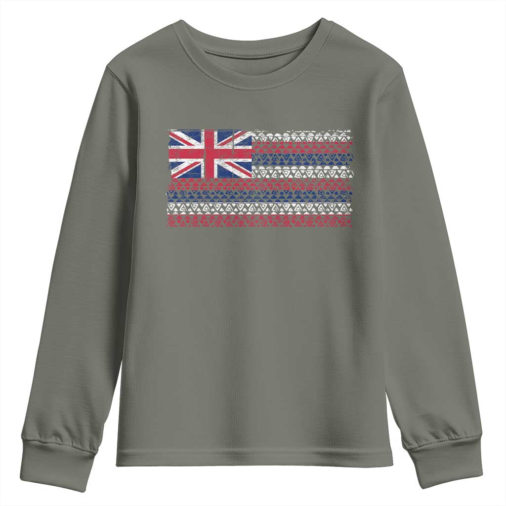 Hawaiian Tribal Flag State of Hawaii Youth Sweatshirt