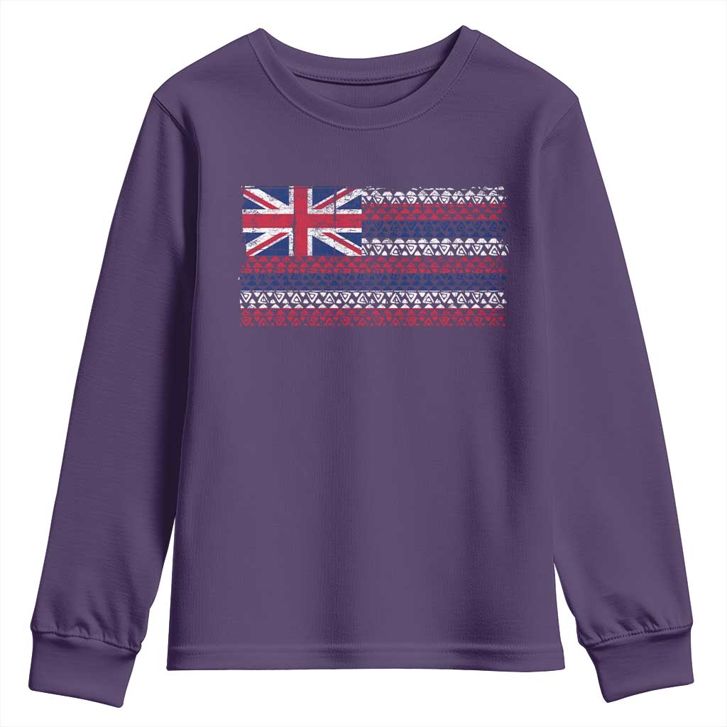 Hawaiian Tribal Flag State of Hawaii Youth Sweatshirt