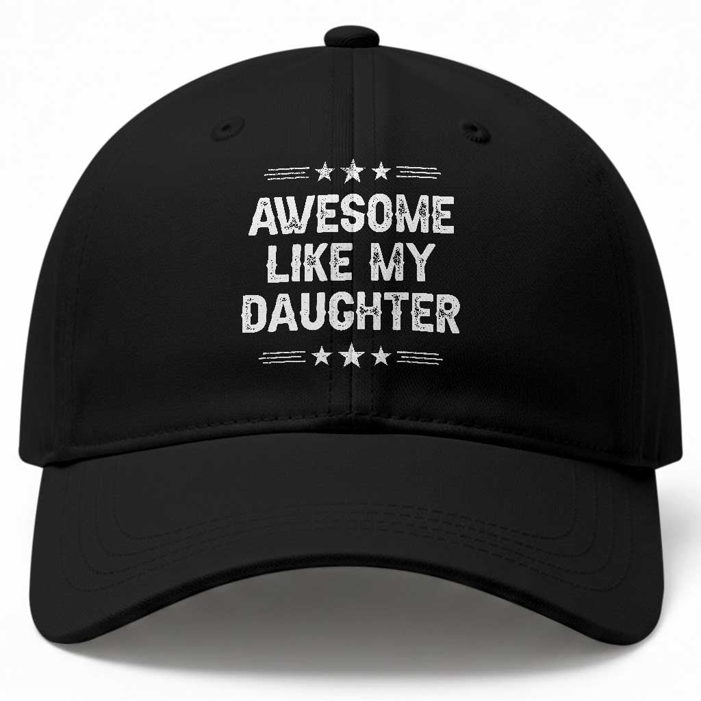 Awesome Like My Daughter Baseball Cap Funny Girl Dad Father's Day Gifts