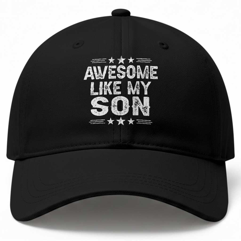 Awesome Like My Son Baseball Cap Funny Boy Dad Father's Day Gifts