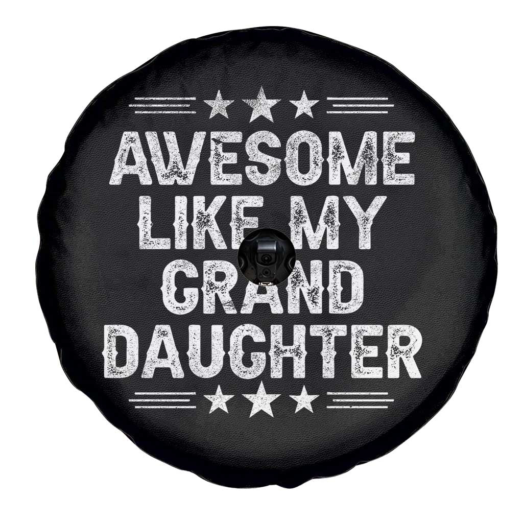 Awesome Like My Granddaughter Spare Tire Cover Funny Girl Grandpa Father's Day Gifts